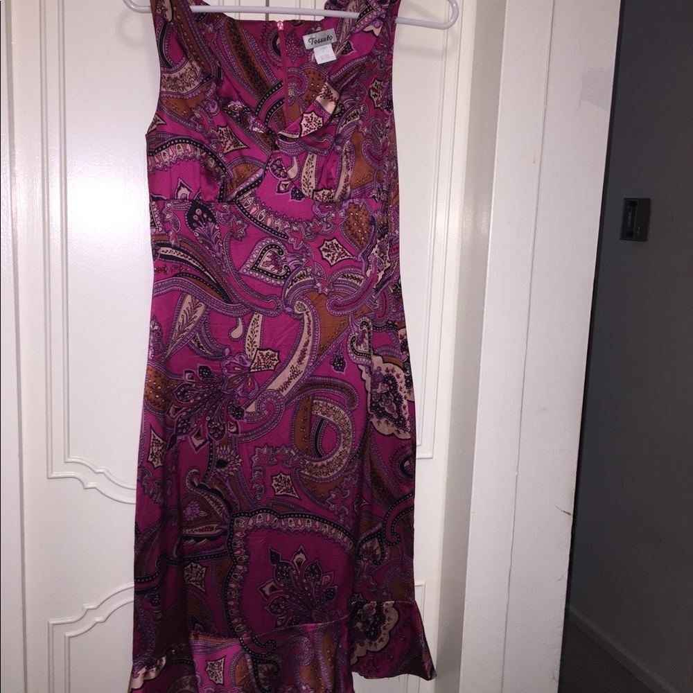 Silk paisley dress